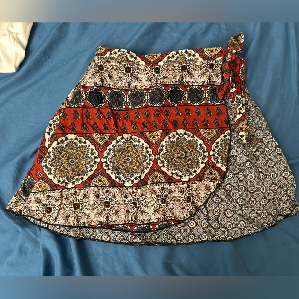 Full Tilt Wrap Mini Skirt